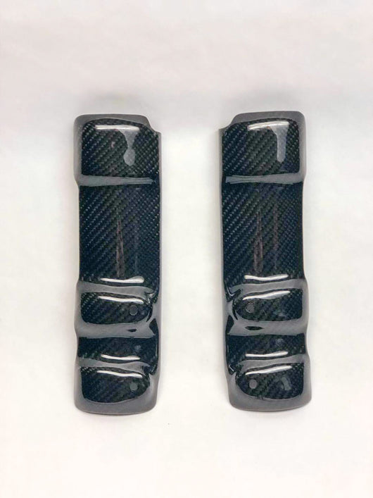 Fat bob lower fork covers carbon fiber